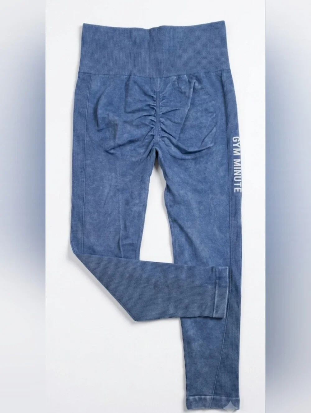 Kids Blue Leggings with High Waist